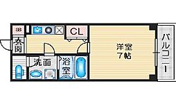 グランカーサ緑地公園 1Kの間取図画像