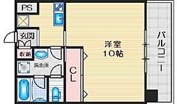 S-FORT江坂公園 1Kの間取図画像