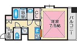 エムズパラッツォ 1Kの間取図画像