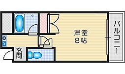 マンションコメット 1Kの間取図画像