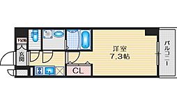 ファーストフィオーレ江坂グレース 1Kの間取図画像