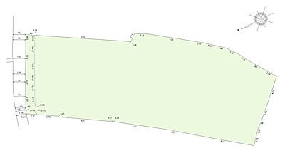 区画図：A区画　土地価格980万円　面積355.18m2（約107.44坪） 