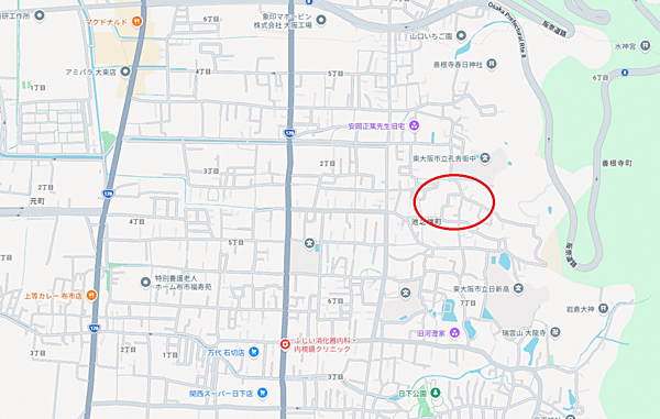 地図を拡大表示
