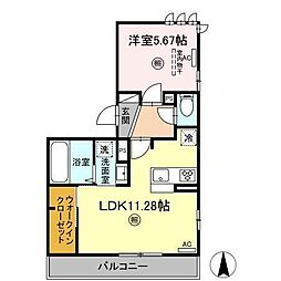 間取図画像 1LDK