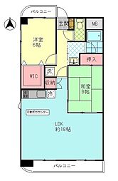 サンメゾンTOYO 2LDKの間取図画像