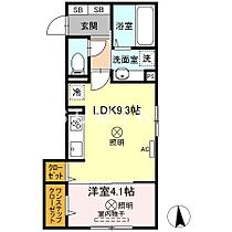 D-ROOM大元駅前  ｜ 岡山県岡山市北区大元駅前（賃貸アパート1LDK・1階・36.05㎡） その2