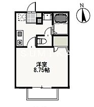 フォーシーズン冬  ｜ 岡山県岡山市南区浜野1丁目（賃貸アパート1K・2階・26.91㎡） その2