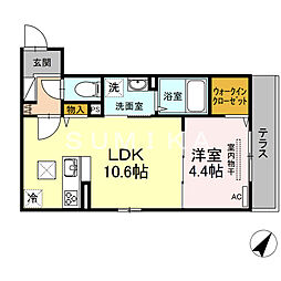 西川原駅 6.6万円