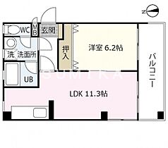 ステラマリス  ｜ 岡山県岡山市北区厚生町2丁目（賃貸マンション1LDK・2階・41.25㎡） その2