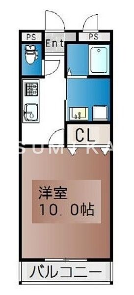 ラ・スペランツァ ｜岡山県岡山市北区辰巳(賃貸マンション1K・1階・30.36㎡)の写真 その2