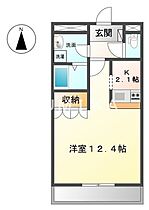 サン・プレイン  ｜ 岡山県岡山市北区平野（賃貸アパート1K・1階・36.00㎡） その2