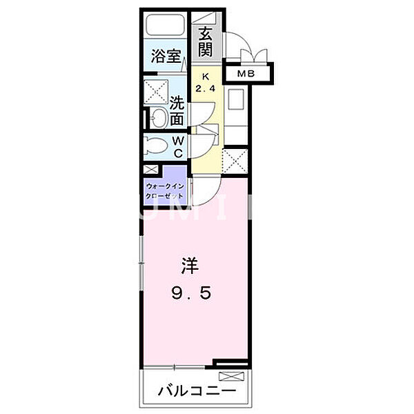 パルフェット島田本町 ｜岡山県岡山市北区島田本町2丁目(賃貸アパート1K・3階・30.42㎡)の写真 その2