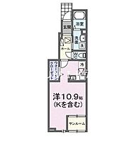 マーベラスＫ3　B  ｜ 岡山県岡山市北区田中（賃貸アパート1R・1階・35.19㎡） その2