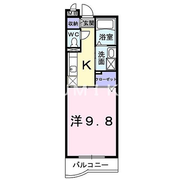 ファイン・レジデンス ｜岡山県岡山市南区新保(賃貸マンション1K・3階・30.66㎡)の写真 その2