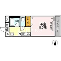 マメゾン三野  ｜ 岡山県岡山市北区三野3丁目（賃貸マンション1R・3階・25.60㎡） その2