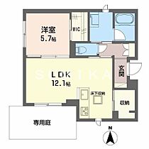 ＬＯＩＳＩＲ  ｜ 岡山県岡山市北区北方3丁目（賃貸マンション1LDK・1階・47.58㎡） その2