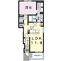 フレスクーラ　Ｂ  ｜ 岡山県岡山市中区平井1丁目（賃貸アパート1LDK・1階・45.33㎡） その2