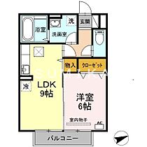 ステラ　B棟  ｜ 岡山県岡山市南区新保（賃貸アパート1LDK・1階・40.07㎡） その2