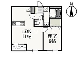 フラットＴ＆Ｔ  ｜ 岡山県岡山市北区番町2丁目（賃貸マンション1LDK・1階・40.20㎡） その2