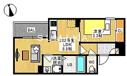 間取図画像 1LDK