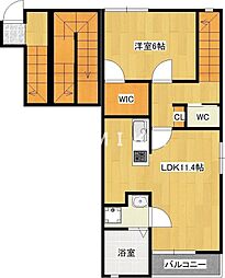 repos1 1LDKの間取図画像