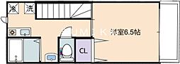 リルシア南棟 1Kの間取図画像