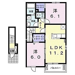 サウス・エイト 2LDKの間取図画像
