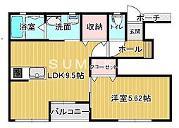 ソラリア 1LDKの間取図画像