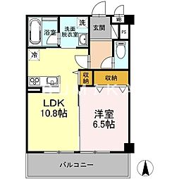 ピーノグランデ 1LDKの間取図画像