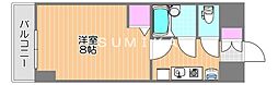 シャトー日興 1Kの間取図画像