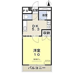 サニーコスモ2 1DKの間取図画像