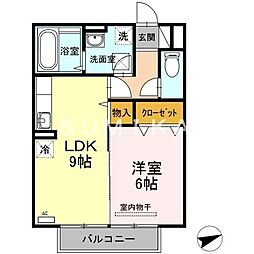 ステラA 1LDKの間取図画像