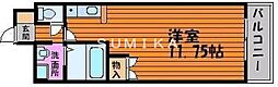 ロイヤル・レピュート東島田 ワンルームの間取図画像