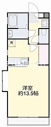 ヴィクトワール南方 ワンルームの間取図画像