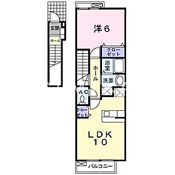 リバーサイドMK 1LDKの間取図画像