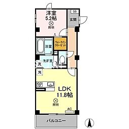 VilleSoleil 1LDKの間取図画像