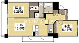 カサ・セグーラ 2LDKの間取図画像