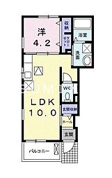 サウス・エイト3 1LDKの間取図画像