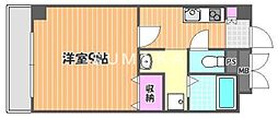 ルミナスライフ 1Kの間取図画像