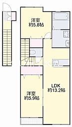 ARVITASOUTH 2LDKの間取図画像