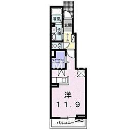 サンリットさくら ワンルームの間取図画像