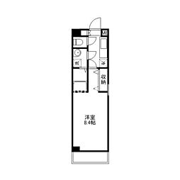 WillDo岡山駅西口 1Kの間取図画像