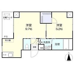 VetsU,BLD 1LDKの間取図画像