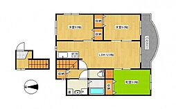 ガーデン津島2号館 3LDKの間取図画像