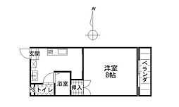 ブライトライツ高島 1Kの間取図画像