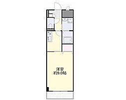レーベルシャトー 1Kの間取図画像