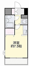 ダイアパレス弓之町 ワンルームの間取図画像