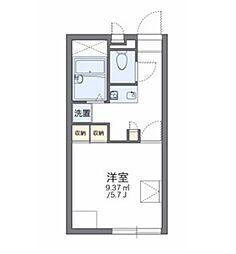 レオパレス福富西 1Kの間取図画像