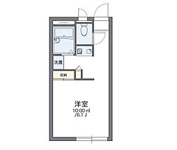 レオパレスウィル 1Kの間取図画像