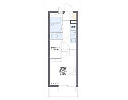 レオパレスBANCHOU 1Kの間取図画像